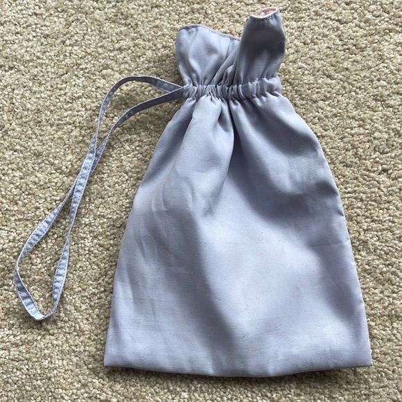 Mary Kay Cosmetics Purple Lavender Drawstring Bag Makeup Pouch Pink Lining - Picture 3 of 4